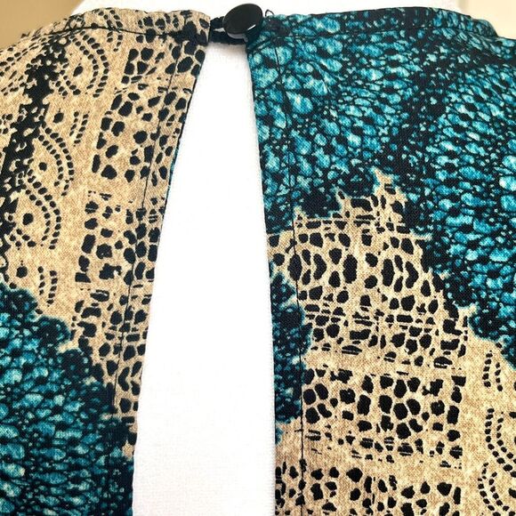 ILLA ILLA Blue Y2K Romper Shorts Retro Rocker-Style Bell Sleeve 90's Size Small - Picture 7 of 11